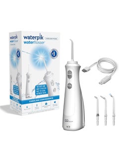 Buy Waterpik Cordless Pearl Water Flosser, Electric Dental Flosser, Rechargeable Dental Plaque Removal Tool to Clean Between Teeth, Oral Irrigator Ideal for Travel or Small Bathrooms - White (WF-13UK) in Egypt