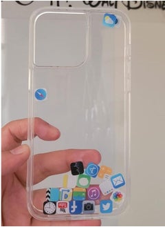 اشتري Creative Case for Iphone Q series from Iphone 12 pro max clear hard silicone في الامارات