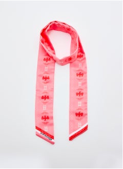 Buy Sadu Pattern Twilly Scarf Peach in UAE