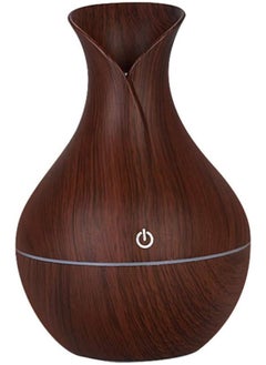 Buy Essential Oil Diffuser, 130ml, Wood Grain Aromatherapy Diffuser, Cool Mist Humidifier with 7 Color Changing LED Lights and Timer Settings, Waterless Auto off, USB Mini Ultrasonic Humidifier in UAE