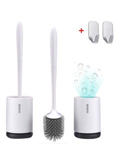 اشتري Toilet Brush and Holder,Constructed of Durable ThermoPlastic Rubber,Ventilation hole,Includes brush head,Wall-mounted- 1pcs في مصر