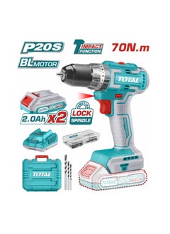 Buy Drill Driver, 20 Volt, 13 Mm Metal Head, 70 Newton Torque, With 2 Batteries And Charger in Egypt