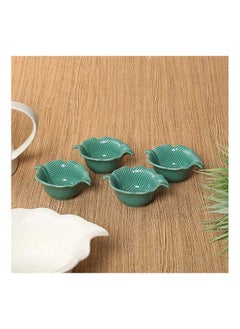 Buy Madagascar Porcelain Bowls, Sea Green - Set Of 4 in UAE