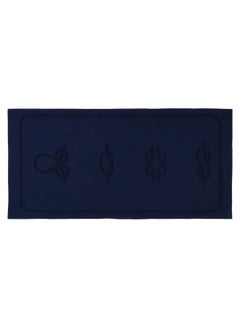 Buy Sailor Knot Design 100% Turkish Cotton Beach Towel Navy Blue 70x140cms in UAE