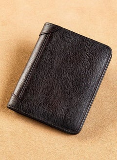 Buy Timeless Leather Wallet for Men - A Must-Have Accessory, Black in UAE