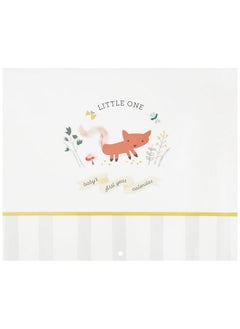 Buy Ba324546 Little One Woodland Gender Neutral Baby'S First Year Keepsake Calendar 11" W X 18" H Open Multicolor in Saudi Arabia