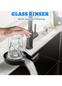 Buy Glass Rinser for Kitchen Sink Cup bottle Washer Cleaner Accessories,Automatic Sink Cup Rinser for Baby Bottle Automatic Flushing Device in Egypt