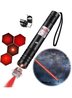 اشتري Laser Pointer Pen[Material Upgrade], Long Range Red Laser Pointer High Power, Laser Toy for Night Astronomy Outdoor Camping Hunting and Hiking, USB Charge في الامارات