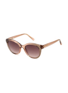 اشتري Women's UV Protection Round Sunglasses - Fos 3146/G/S Crysbeige 53 - Lens Size: 53 Mm في السعودية