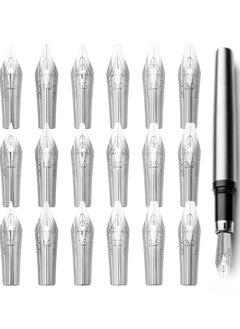 Buy 30pcs Stainless Steel Fountain Pen Nibs, Replacement Nibs Set for Calligraphy and Writing, Various Sizes for Kids, Adults, and Students(0.5+1+1.5+2+2.5+3mm each 5pcs) in UAE