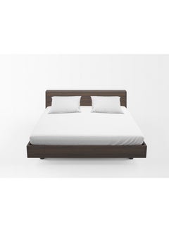 Buy 3 Piece Hometex Design King Size Flat Sheet Set White - 1 Flat Sheet (240x260 cm) +2 Pillow Covers (50x75 cm) in UAE