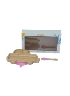 Buy Car Plate With Spoon And Silicone Suction - Pink in UAE