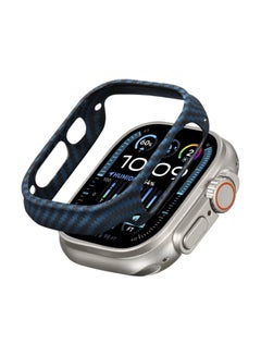 Buy PITAKA Apple Watch Ultra 2/Apple Watch Ultra Case, Exquisite Minimalist Slim Apple Watch Ultra Case 49mm - Aramid Fiber Made [Air Case] Blue in UAE