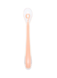 Buy Silicon Spoon, Bpa-Free, Dishwasher And Microwave Safe- Peach, 0+ in UAE