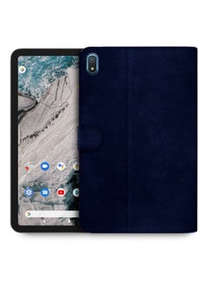 Buy Tablet Case High Quality Leather Smart Flip Case Cover With Magnetic Stand For Nokia T20 Navy Blue in Saudi Arabia