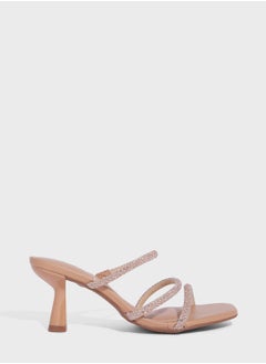 اشتري Genevieve Multi Strap Mid Heel Sandals في الامارات