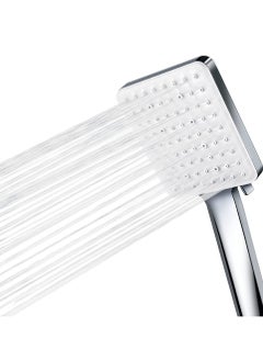 Buy Shower Head High Pressure with 6 Spray Settings Adjustable Detachable Universal Handheld Replacement for Adults Children Pets Use Chrome in UAE