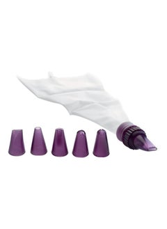 Buy Pastry cream bag with 8 nozzles multicolor in Egypt