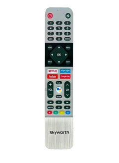 اشتري New Replaced Remote Control Fit For Skyworth All Smart Tv With Voice Function Built-In Netflix Prime-Video Youtube Google-Play في الامارات