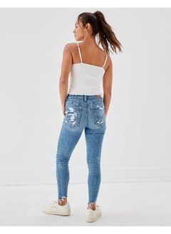 Buy AE Ne(x)t Level Ripped High V-Rise Jegging in UAE