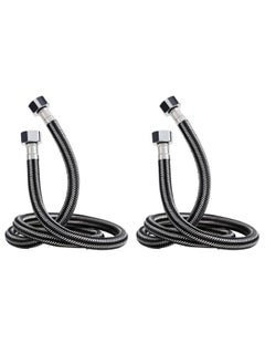 Buy Stainless Steel Braided Hose Flexible Hot Cold Water Plumbing Pipe 1/2inch For Bathroom Kitchen Sink Water Inlet Hoses Suitable for Toilet Taps Water Heaters (G1/2 X G1/2 1.5M Long) in UAE