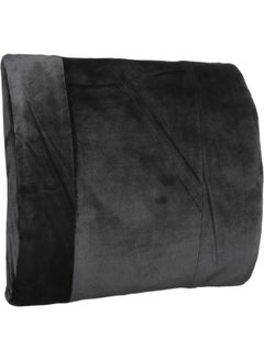 Buy Comfy back support ergonomic memory foam Pillow - Adjustable strap for office chair and car seat - Posture Improvement- Size 35x34x10cm - Black in Egypt