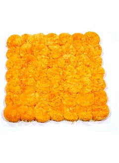 اشتري Rangoli mat made from Artificial marigold flower size 28 cm في الامارات