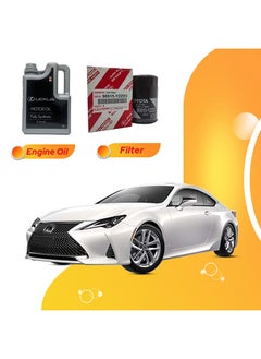 Buy Rc350 6 Liters 5W40 Lexus Oil And Original Filter in UAE