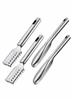 Buy Fish Scaler Brush Fish Scaler Remover with Stainless Steel Sawtooth Easily Remove Fish Scales-Cleaning Brush Scraper Kitchen Tool Fish Scale Scraper Brush Scales Skin Remover in Saudi Arabia