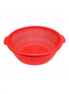 Buy Multi Purpose Plastic Stainer Colander Washing Net for Fruits, Vegetable and Meat -30cm in Saudi Arabia
