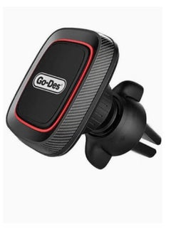 اشتري GO-Des GD-HD611 Car Air Vent Magnetic Phone Holder,360 Degree Rotation Mobile Car Mount Compatible with iPhone 14 Mini/iPhone 13/13 Pro / 13 Pro Max/iPhone 12 Series Black (Type A) في الامارات