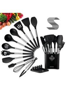 Buy 13 PCS Silicone Kitchen Cooking Utensils Set Non-stick Cookware Kitchen Tools Set in UAE