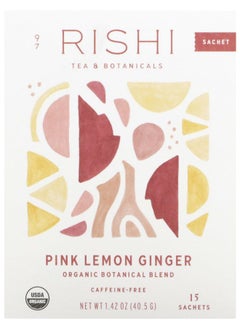 Buy Organic Botanical Blend Pink Lemon Ginger Caffeine Free 15 Sachets 1.58 oz (45 g) in UAE