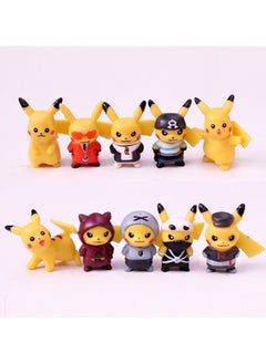 Buy Pokemon Collectible Figure For Kids 10 Pcs Set 5x3.5 cm in Saudi Arabia