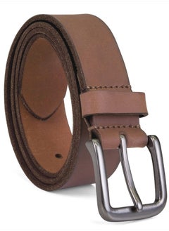 Buy Men's 35Mm Classic Jean Belt, Brown, 34 in UAE