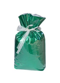 Buy 210894 4Piece Drawstring Gift Bags Large Diamond Green in Saudi Arabia