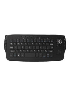 Buy Wireless Keyboard Remote Control For Android TV With Trackball Mouse Black in UAE