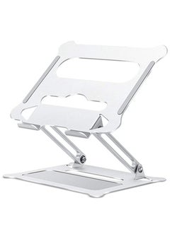 Buy Adjustable Laptop Stand for Desk, Ergonomic Portable Aluminum Laptop Desk Stand in UAE
