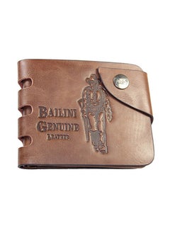 Buy Vintage Billfold Wallet Brown in UAE