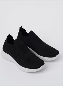 Buy Cobblerz Men's Slip-on Low Top Sneakers BLACK in Saudi Arabia