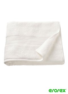 Buy Bath towel white 70x140 cm in Saudi Arabia