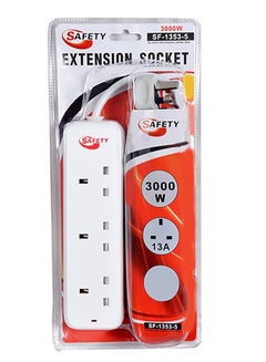 Buy Electrical connection with three outlets, 5 meters long in Saudi Arabia