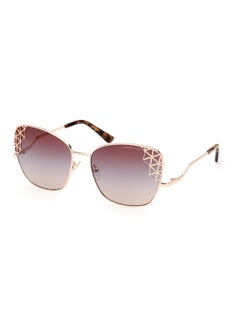 اشتري Women's UV Protection Butterfly Shape Metal Sunglasses GM083028F61 - Lens Size: 61 Mm - Shiny Rose Gold في الامارات