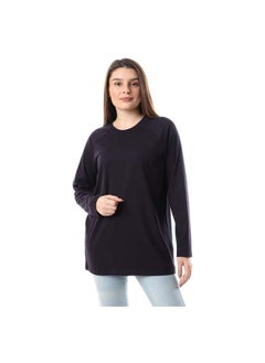 Buy basic-navy-blue-women-ls-t-shirt-fw21 in Egypt