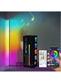 اشتري Living Room Dimmable Corner Floor Lamp 150cm Stand Tuya Smart RGB LED Mood Light for Bedroom Nordic Home Decor Interior Lighting في الامارات