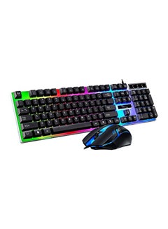 Buy 2 in 1 Wired Keyboard and Mouse Combo - 2.4GHz Dropout-Free Connection for Windows, Compatible for Pc/Laptop - Black in UAE