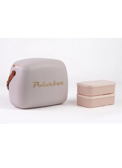 Buy 6 Liters Urban Cooler Bag with 2 Containers Matcha Perla Gold| Lunch Box | thermal cooler box | Ice Box, PB- 9345 in UAE