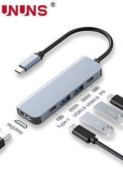 Buy USB C Hub,5-in-1 Multiport Adapter With 4K HDMI,100W PD,USB3.0,USB2.0,Type-C,Hub Dongle For iPhone 15/Plus/Pro/Pro Max,MacBook Pro/Air,XPS,Other USB C Devices in Saudi Arabia