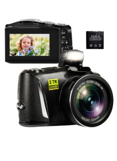 اشتري 4K/60FPS 48MP High Resolution Digital Camera Multifunctional Portable 16X Digital Zoom Video Camcorder في السعودية