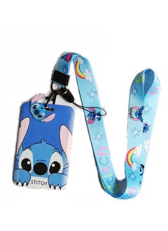 Buy Cute Cartoon ID Holder For Student Campus Bus Card Set Hanging Rope Transfer Id Card boy ID holder Boy badge holder(Blue) in UAE